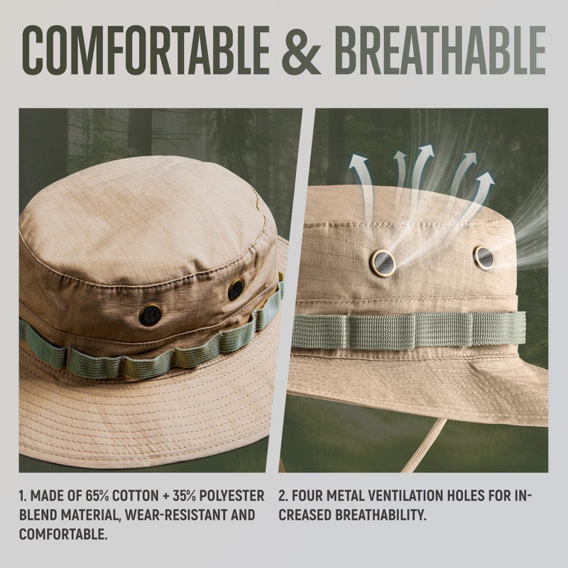 GLORYFIRE Boonie Hat Military Tactical Boonie Hats for Men Women Hunting Fishing Outdoor - Image 5